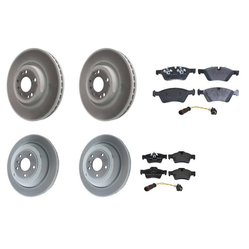 Mercedes Disc Brake Pad and Rotor Kit - Front and Rear (330mm/330mm) 164420222064